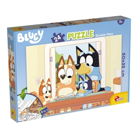 PUZZLE Lisciani 24 el. Dwustronne Bluey