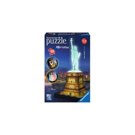 PUZZLE 3D 108 el Statua Wolności Night Edition