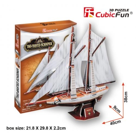 PUZZLE 3D 81 el. Two-Masted Schooner
