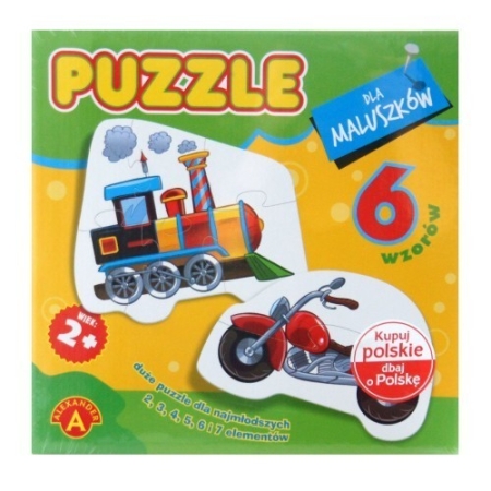 PUZZLE DLA MALUSZKÓW Lokomotywa