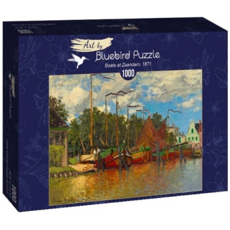 PUZZLE Bluebird 1000 el. Łódki na Jeziorze, Claude Monet, 1871