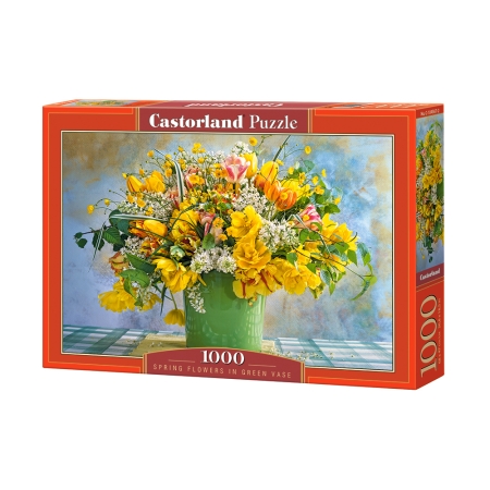 PUZZLE CASTOR 1000 el. Spring Flowers in  Green Vase