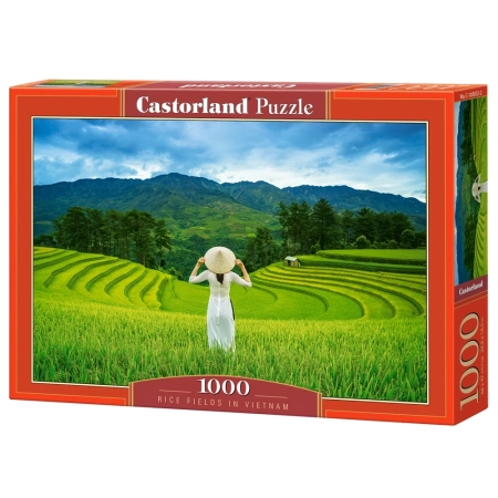 PUZZLE CASTOR 1000 el. Rice Fields in  Vietnam