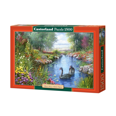 PUZZLE CASTOR 1500 el. Czarne Łabędzie