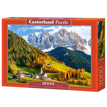 PUZZLE CASTOR 2000 el. Church of St. Magdalena - Dolomity