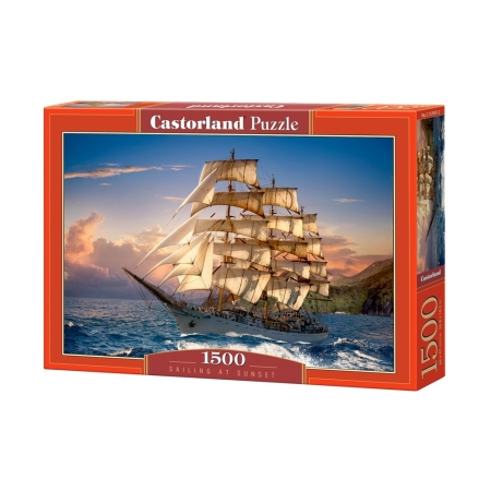 PUZZLE CASTOR 1500 el. Zachód Słońca na Żaglach