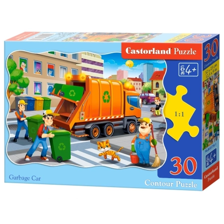 PUZZLE CASTOR 30 el. Garbage Car