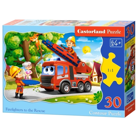 PUZZLE CASTOR 30 el. Firefighters to the  Rescue