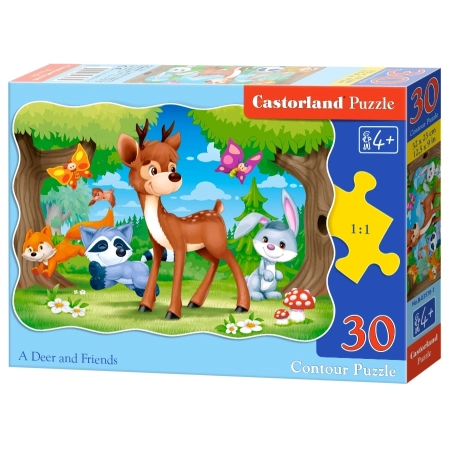 PUZZLE CASTOR 30 el. Jeleń i Przyjaciele