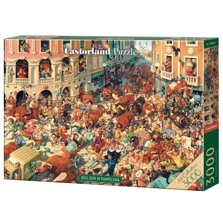 PUZZLE CASTOR 3000 el. Bull Run in  Pampeluna