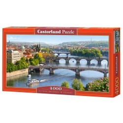 PUZZLE CASTOR 4000 el. Vltava Bridges in Prague