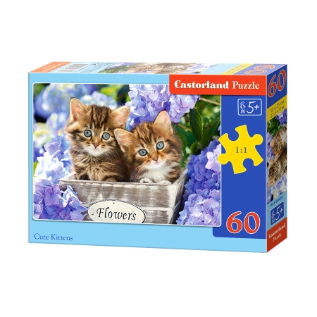 PUZZLE CASTOR 60 el. Cute Kittens