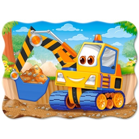 PUZZLE CASTOR 30 el. Zółta Koparka