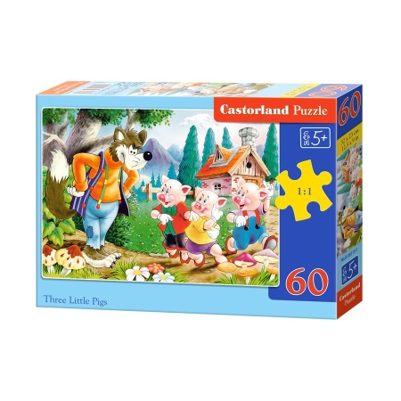 PUZZLE CASTOR 60 el. Trzy Świnki