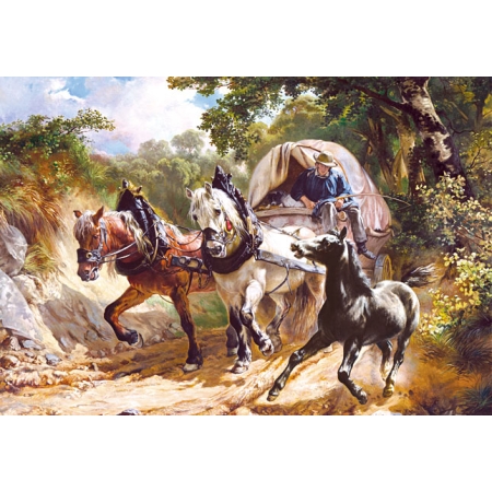 PUZZLE CASTOR 3000 El. Wagon in the Narr