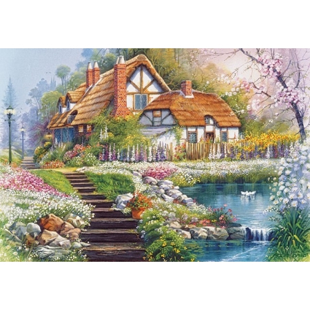 PUZZLE CASTOR 3000 el. Cottage with Swan