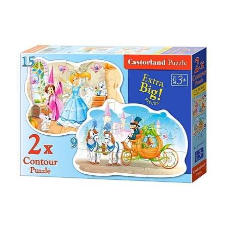 PUZZLE CASTOR 2 w 1 MAXI Cindirella