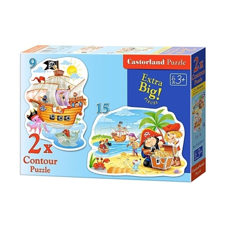 PUZZLE CASTOR 2 w 1 MAXI Pirate Treasure