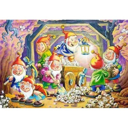 PUZZLE CASTOR 120 el Siedem Krasnolud.