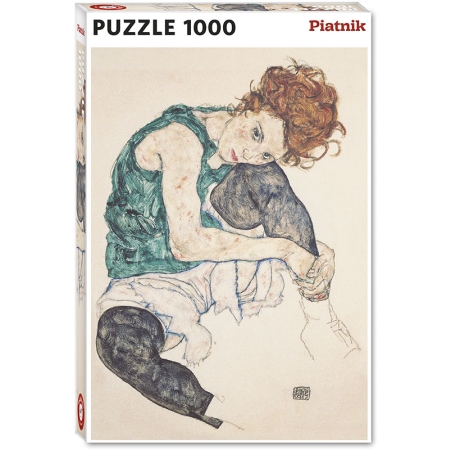 PUZZLE Piatnik 1000 el. Schiele,  Siedząca Kobieta