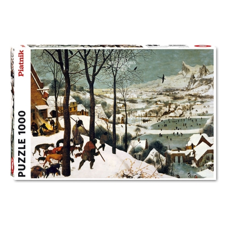 PUZZLE Piatnik 1000 el. Bruegel - Myśliwi na Śniegu