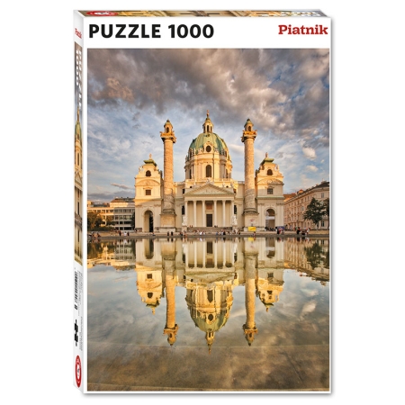 PUZZLE Piatnik 1000 el. Kościół Św. Karola w Wiedniu