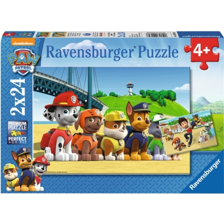 PUZZLE RAVENSBURGER 2x24 Psi Patrol Bohaterskie Psy