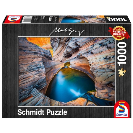PUZZLE SCHMIDT 1000 el. Mark Gray Błękit  Indygo
