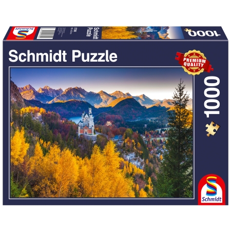 PUZZLE SCHMIDT 1000 el. Jesień na Zamku  Neuschwanstein