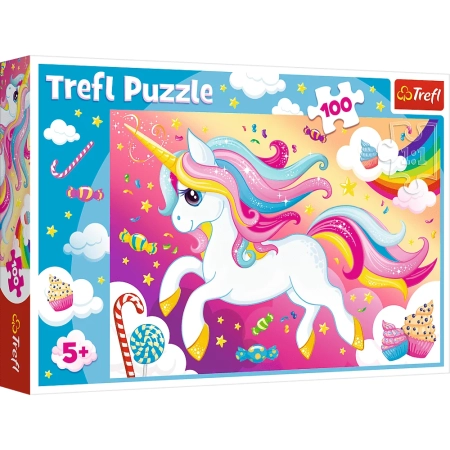 PUZZLE TREFL 100 el. Piękny Jednorożec