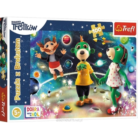 PUZZLE TREFL 100 el. Trefliki Wśród Gwiazd