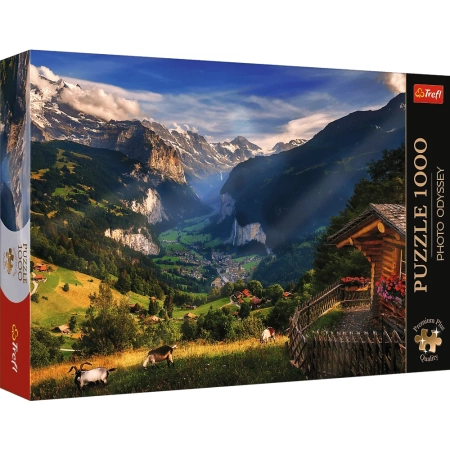 PUZZLE TREFL 1000 el. Dolina  Lauterbrunnen
