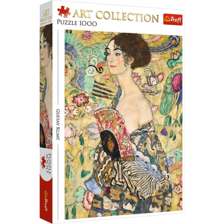 PUZZLE TREFL 1000 el. Dama z Wachlarzem  Gustav Klimt