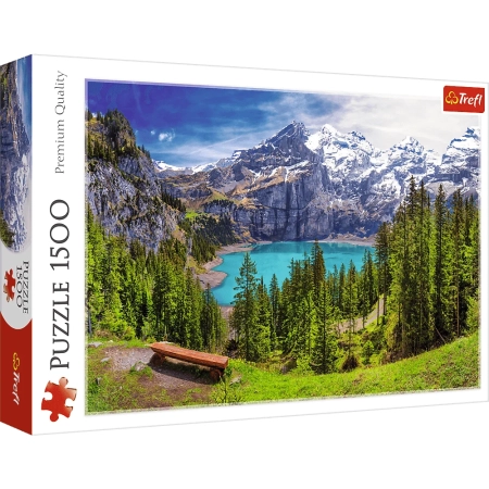 PUZZLE TREFL 1500 el. Jezioro Oeschinen