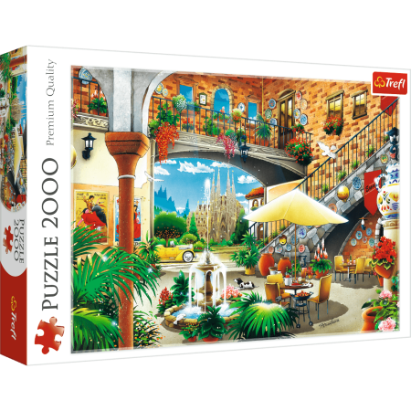 PUZZLE TREFL 2000 el. Widok na Barcelonę