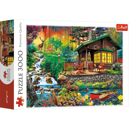 PUZZLE TREFL 3000 el. Chatka w Lesie
