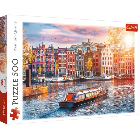 PUZZLE TREFL 500 el. Amsterdam Holandia