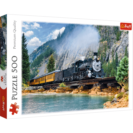 PUZZLE TREFL 500 el. Górski Pociąg
