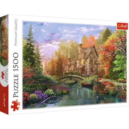 PUZZLE TREFL 1500 el. Chatka nad Jeziorem
