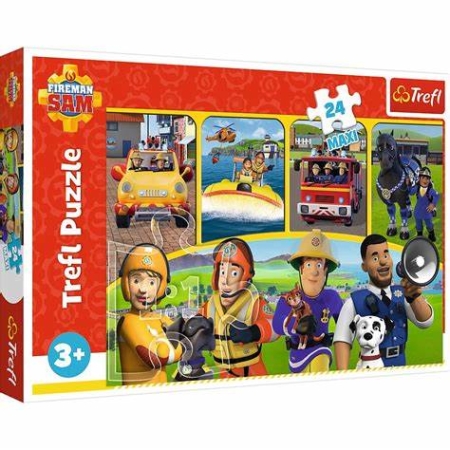 PUZZLE TREFL 24 el MAXI Strażak  i Przyjaciele
