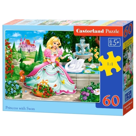 PUZZLE CASTOR 60 el. Księżniczka  z Łabędziem
