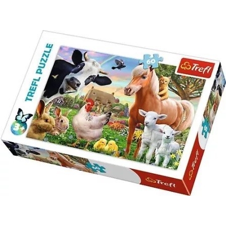 PUZZLE TREFL 60 el. Farma