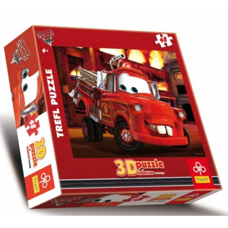 PUZZLE TREFL 3D 48 Płonący Budynek
