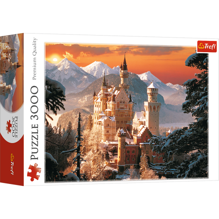 PUZZLE TREFL 3000 el. Zimowy Zamek Neuschanstein