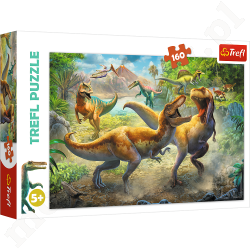 PUZZLE TREFL 160 Walczące Dinozaury
