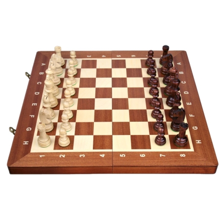 SZACHY Turniejowe 4 Intarsja 40 cm