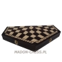 SZACHY 3-osobowe drewniane 35cm Madoń