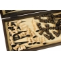 SZACHY + BACKGAMMON + WARCABY  40,5 cm  Madoń