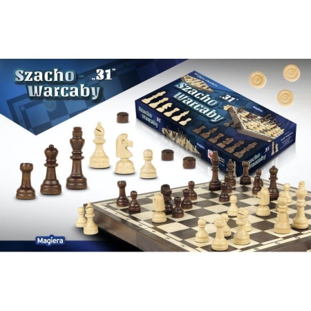 SZACHO - WARCABY 31 Magiera 31 cm