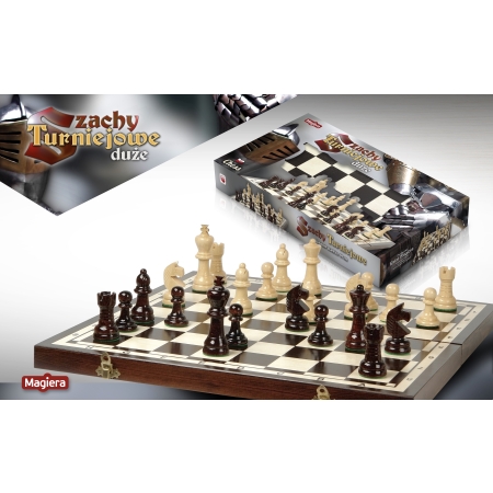 SZACHY TURNIEJOWE DUŻE Magiera 43 cm
